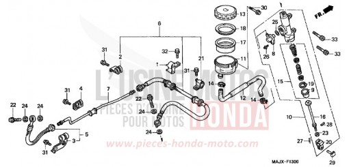 HAUPTBREMSZYLINDER, H. (ST1100) ST1100Y de 2000